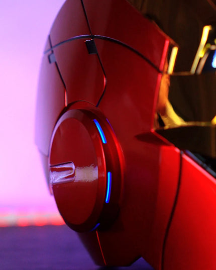 New AutoKing 1:1 Mk5 Iron Man Helmet Cosplay Voice Control Eyes with Light Model Toys for Adult Electric Wearable Christmas Gift