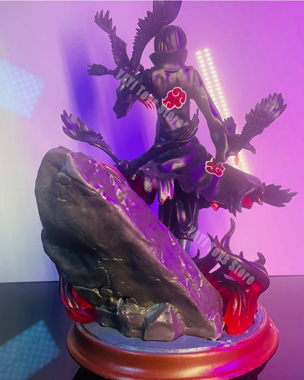 Naruto Anime Figure Uchiha Itachi Pvc Action Figure Toy Naruto Shippuden Uchiha Itachi And Crow Collection Model Toy 25cm