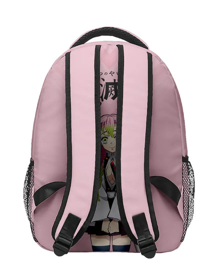 Anime Demon Slayer Tanjiro Nezuko 3D Printed Backpack for College Students Large School Bag 15 Inch Laptop Bag Middle School