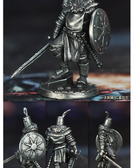 Cupronickel Dark Soul Sun Knight Onion Soldier Toys Model Finished Product Gifts Board Game Piece Miniature Ornament Accessories