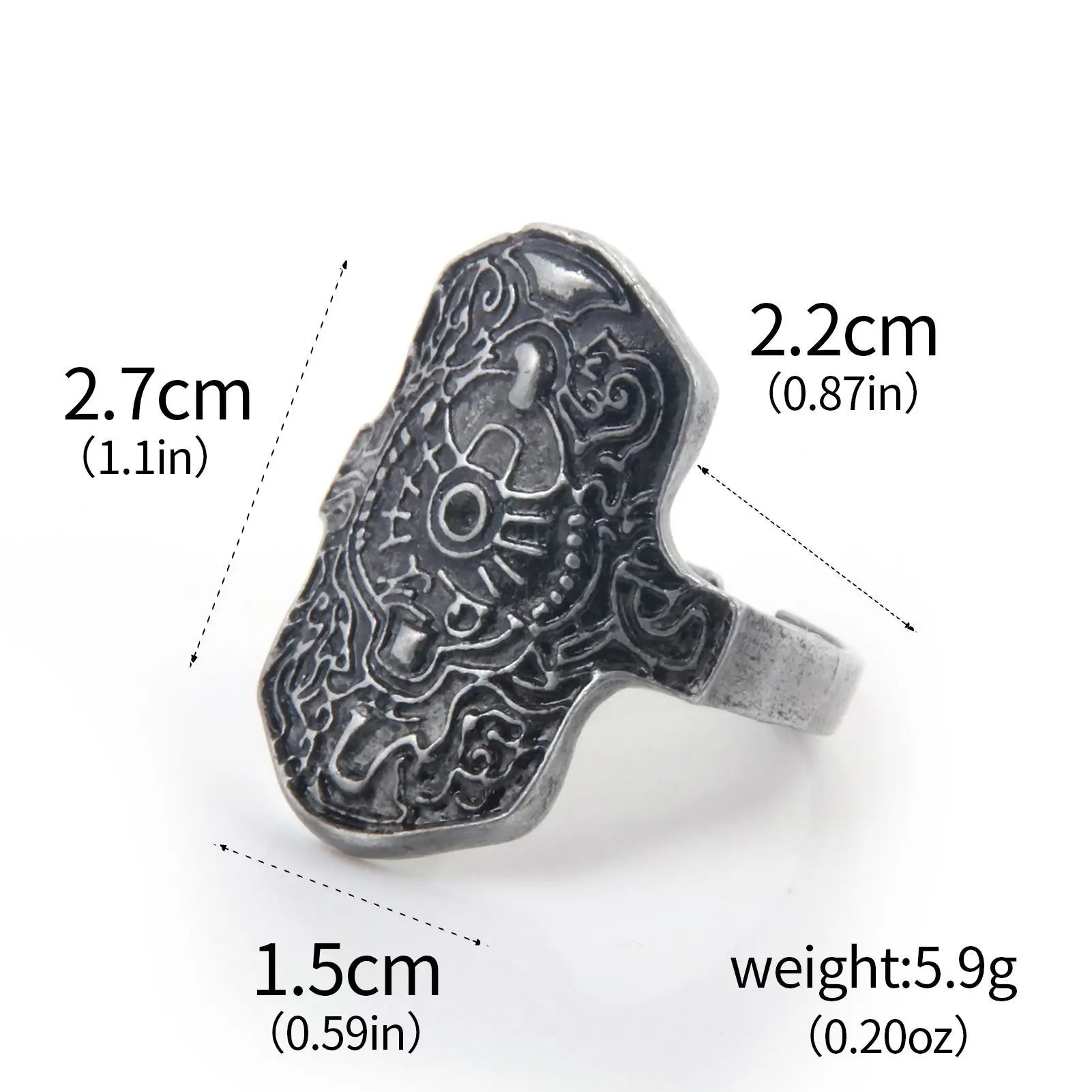Game Dark Souls Ring Black Red Sapphire Vintage Style Ring Adjustable Metal Rings For Women Men Cosplay Jewelry Accessories Gift