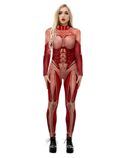 Halloween Annie Leonhardt Female Cosplay Costumes 3D Print Attack on Titan Female/Male Zentai Catsuit Girls Bodysuit
