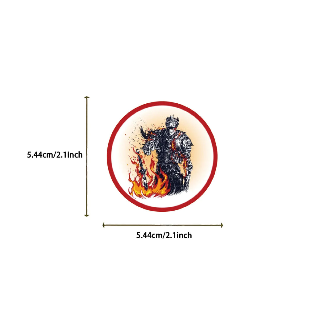 50Pcs Dark Souls Stickers Pack, Cool Game Vinyl Waterproof Decals for Water Bottle,Skateboard,Laptop,Phone,Scrapbooking