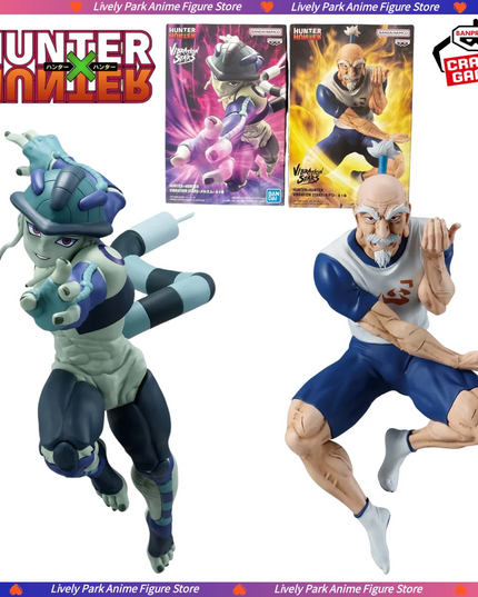 In Stock BANDAI HUNTER HUNTER VIBRATION STARS Aizakku Netero Meruem Hot Anime Action Model Gifts Collectible Figurines for Kids