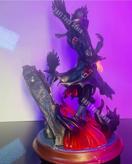 Naruto Anime Figure Uchiha Itachi Pvc Action Figure Toy Naruto Shippuden Uchiha Itachi And Crow Collection Model Toy 25cm