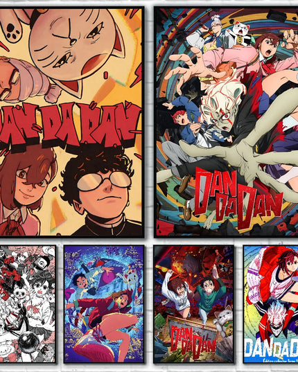 1PC Classic Anime Dandadan Poster Self-adhesive Art Waterproof Paper Sticker Coffee House Bar Room Wall Decor