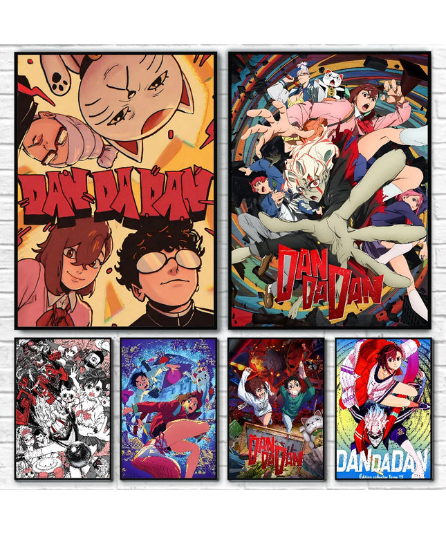 1PC Classic Anime Dandadan Poster Self-adhesive Art Waterproof Paper Sticker Coffee House Bar Room Wall Decor