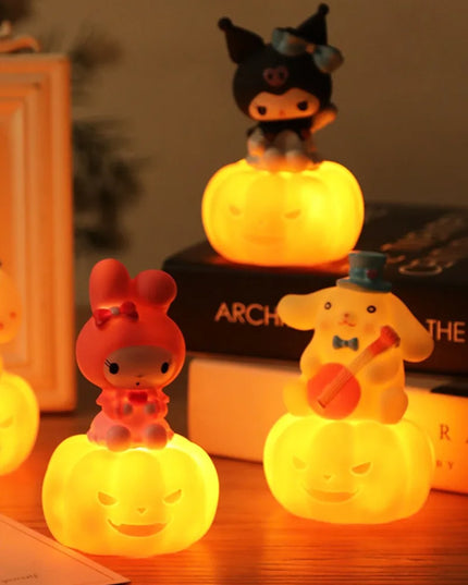 Animation Sanrios Kitty Kawaii Glowing Cloud Lamp Hello Kitty Bedside Lamp LED Night Light Cake Decoration Decoration Gift