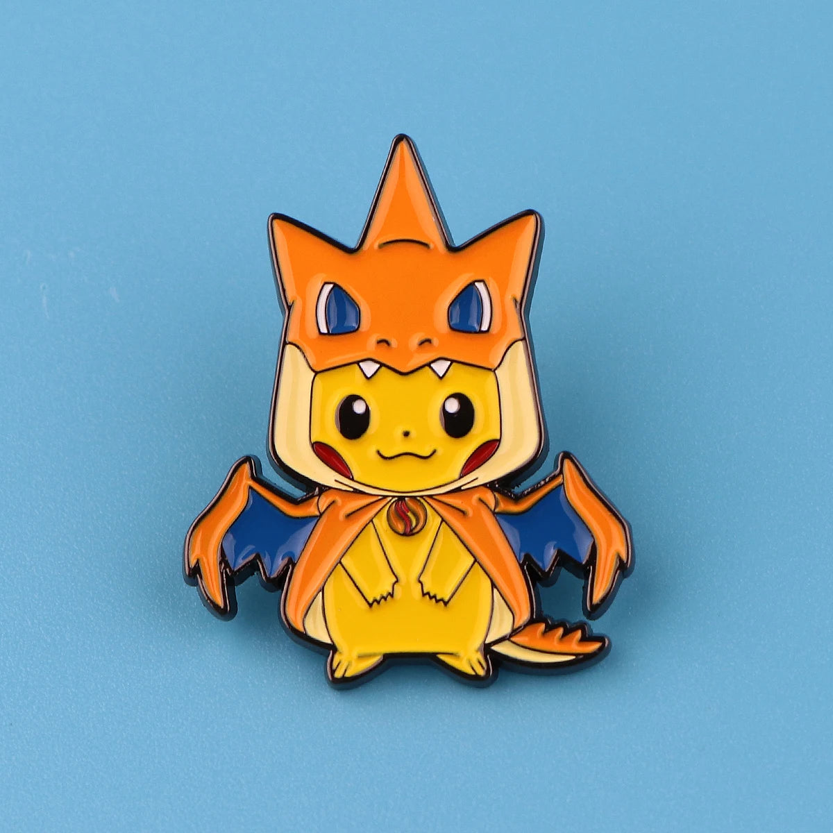 4 pcs Creative Brooch Set Cute Game Console Pikachu Togepi Charmander Enamel Pin Wallet Backpack Clothing Jewelry