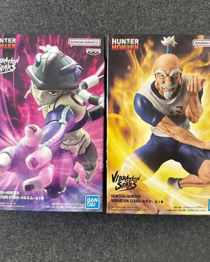In Stock BANDAI HUNTER HUNTER VIBRATION STARS Aizakku Netero Meruem Hot Anime Action Model Gifts Collectible Figurines for Kids