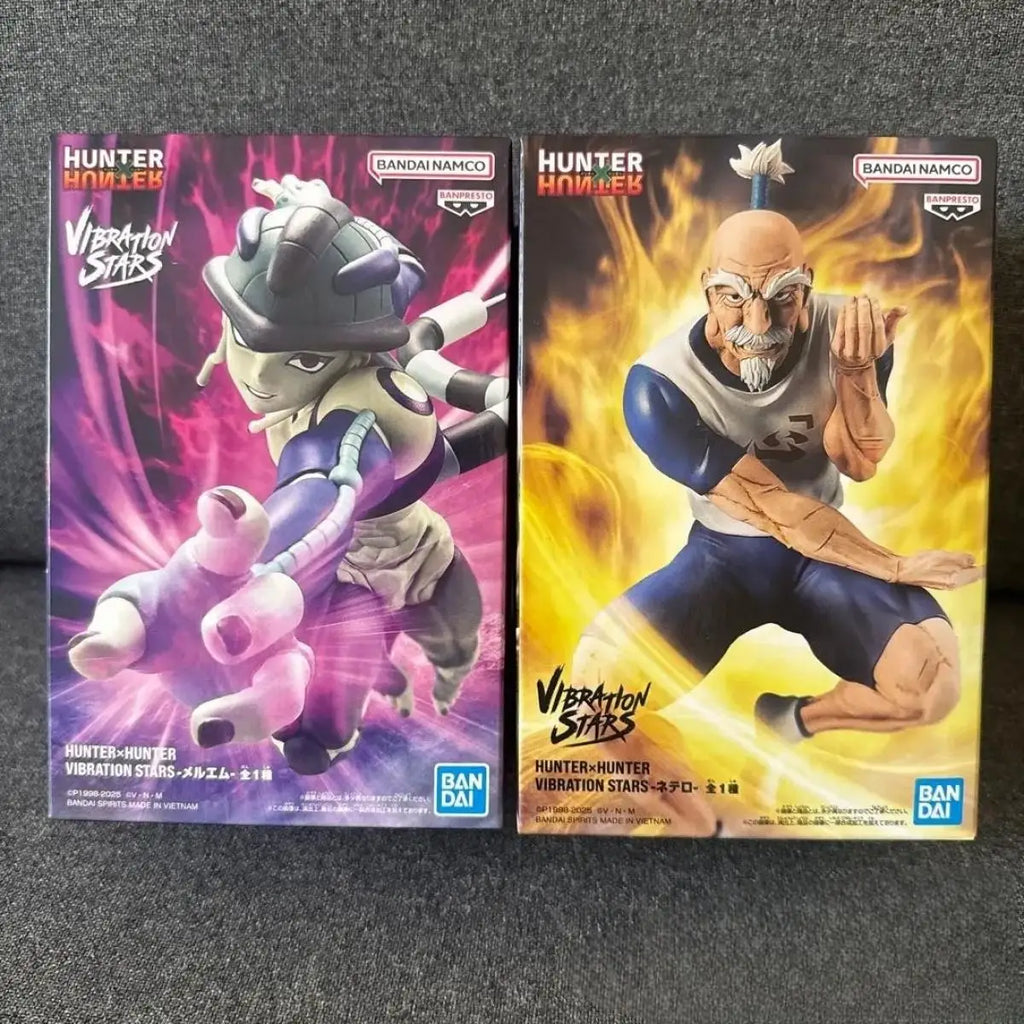 In Stock BANDAI HUNTER HUNTER VIBRATION STARS Aizakku Netero Meruem Hot Anime Action Model Gifts Collectible Figurines for Kids