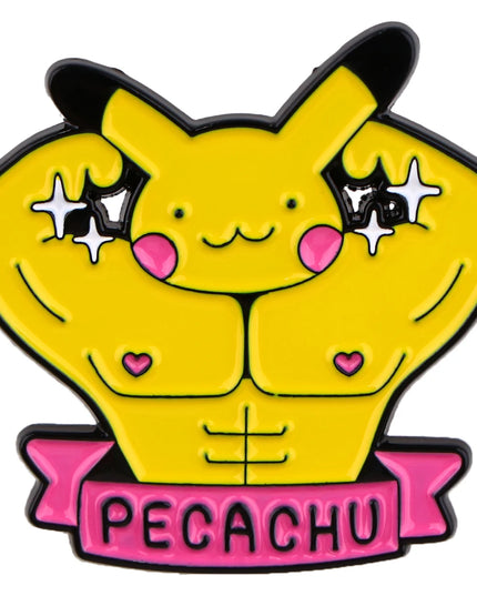 4 pcs Creative Brooch Set Cute Game Console Pikachu Togepi Charmander Enamel Pin Wallet Backpack Clothing Jewelry