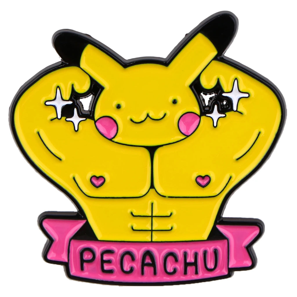 4 pcs Creative Brooch Set Cute Game Console Pikachu Togepi Charmander Enamel Pin Wallet Backpack Clothing Jewelry