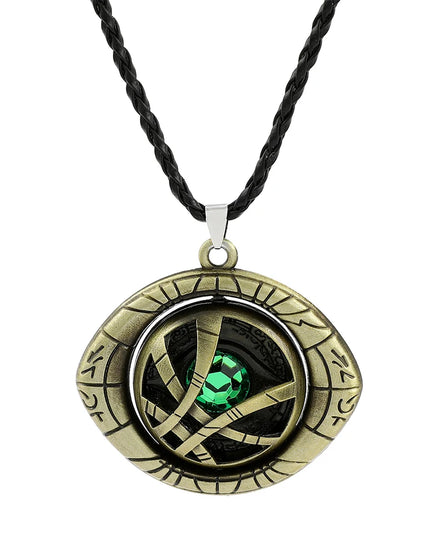 Marvel Avengers Dr Strange Men Doctor Strange Infinity Time Stones Eye of Agamotto Rotatable Keychain Kpop