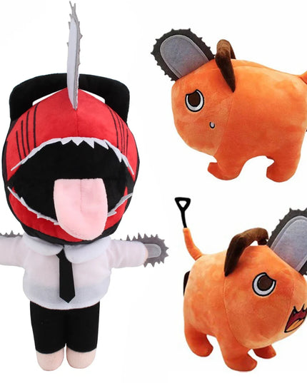 10-40cm Anime Chainsaw Man Dolls Plush Toy Cartoon Pochita Orange Dog Pillow Stuffed Soft  Toy for Kids Birthday Gift