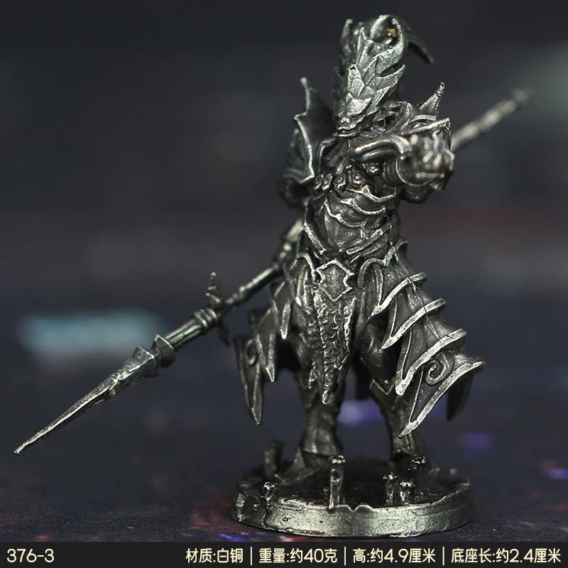 Cupronickel Dark Soul Sun Knight Onion Soldier Toys Model Finished Product Gifts Board Game Piece Miniature Ornament Accessories