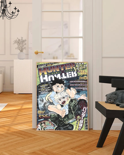 Anime Hunter X Hunter Classic Movie Posters Fancy Wall Sticker for Living Room Bar Decoration Room Wall Decor