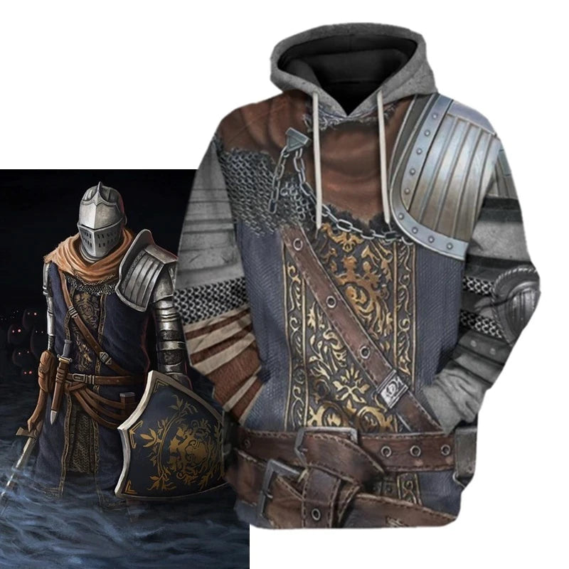 Men's And Women's 3d Printed Popular Game Dark Souls Hoodie New Fashion Casual Hooded Sweatshirt Cool Sport Oversized Loose Top