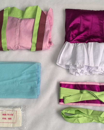 Maomao Cosplay Costume Wig Anime The Apothecary Diaries Pink Dress Halloween Party for Women