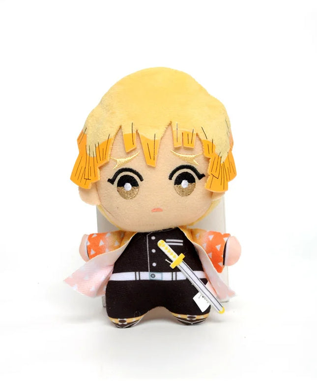 15cm Japan Anime Demon Slayer Akaza Rui Iguro Obanai Tanjirou Kamado Nezuko Agatsuma Zenitsu Plush Toys Doll Peluche Gift