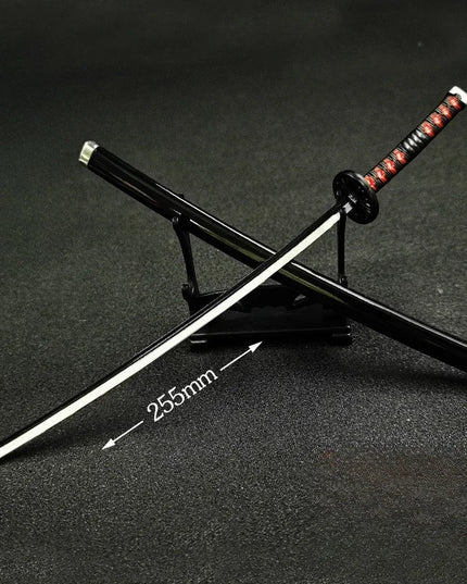 25cm Demon Slayer Katana Swords Kimetsu No Yaiba Samurai Sword Real Size Japanese Katana Anime Cosplay Prop Home Decoration