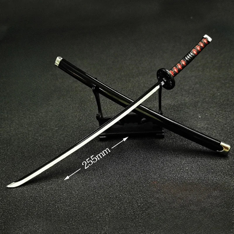25cm Demon Slayer Katana Swords Kimetsu No Yaiba Samurai Sword Real Size Japanese Katana Anime Cosplay Prop Home Decoration