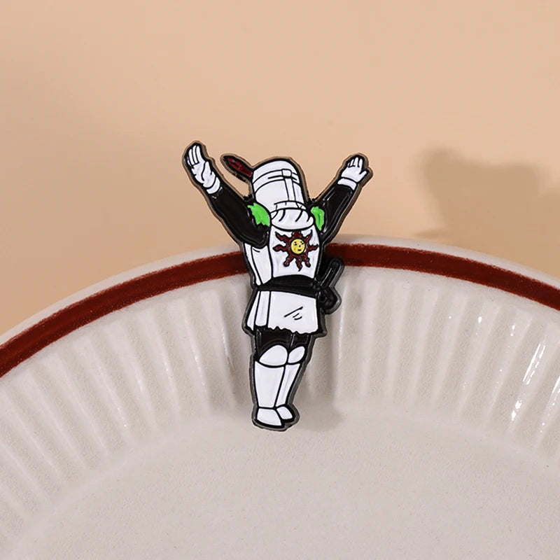 Praise The Sun "Styling Game Enamel Pins Dark Souls Series Of Weapons Brooch Lapel Metal Badges Jewelry Gift For Players Friend
