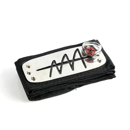Anime Akatsuki Headband Sasori Uchiha Itachi Ring Sets Cosplay Costumes Props Pain Orochimaru Ninja Accessories