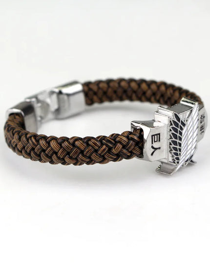 Anime Attack on Titan Leather Bracelet Wings of Liberty Wristband Leather Belt Buckle Bracelets For Women Men Trinket Gift