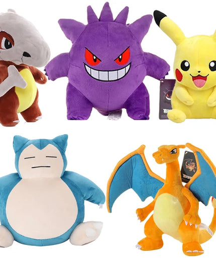 Pokemon Pikachu Pichu Charmander Bulbasaur Squirtle Psyduck Eevee Plush Soft Stuffed Animals Peluche Plushie Toy Small Doll