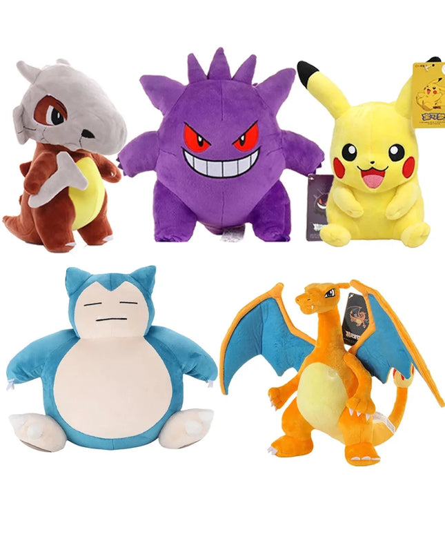 Pokemon Pikachu Pichu Charmander Bulbasaur Squirtle Psyduck Eevee Plush Soft Stuffed Animals Peluche Plushie Toy Small Doll