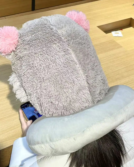 Cosplay Prop Wild Boar Head Plush Hat Demon Slayer Hashibira Inosuke Warm Headgear Japanese anime Stuffed Anime Plushies Gift