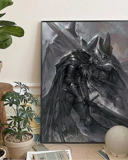 1pc DARK SOULS Adventure Game Poster Wall Art Home Decor Room Decor Digital Painting Living Room Restaurant Kitchen Art