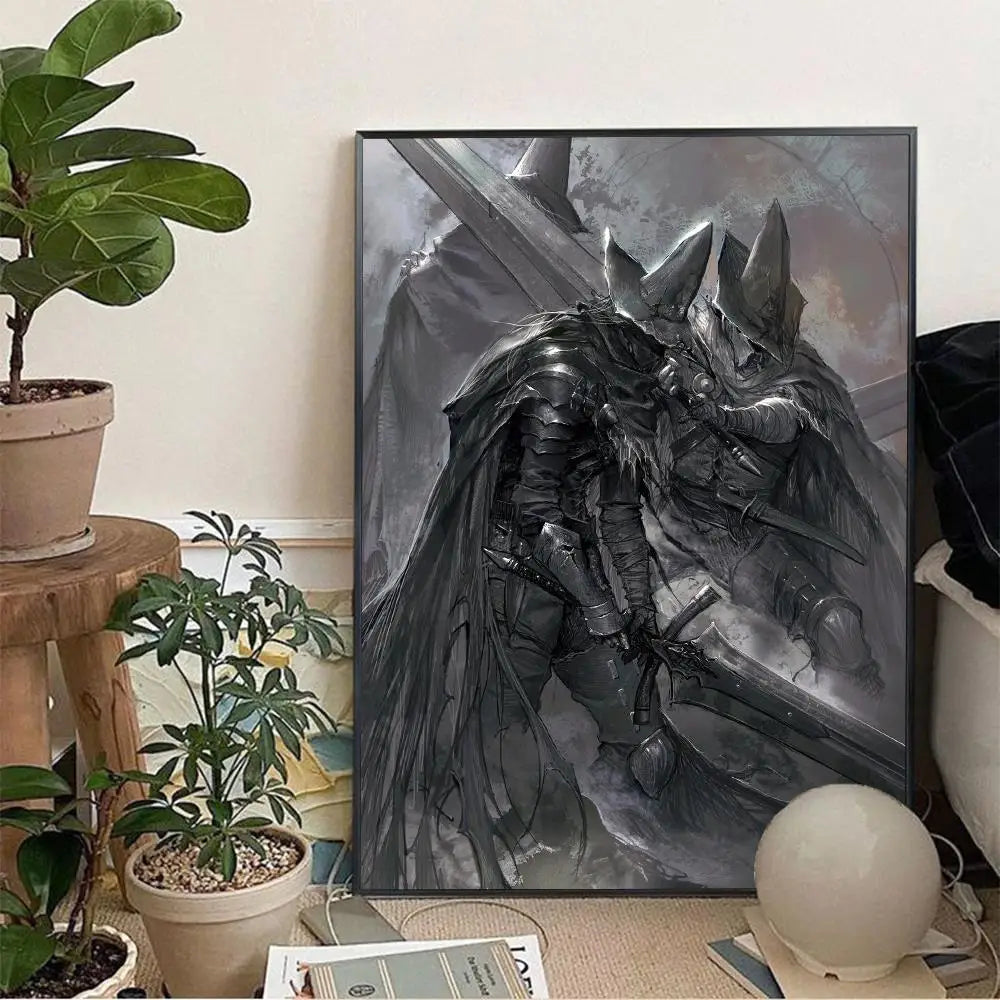 1pc DARK SOULS Adventure Game Poster Wall Art Home Decor Room Decor Digital Painting Living Room Restaurant Kitchen Art