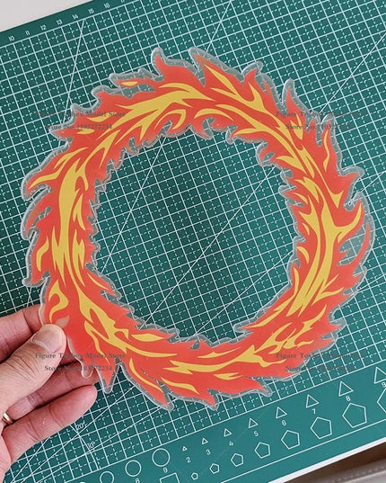 SHF 1/12 Anime Kamado Tanjirou Boy Flame Strike Special Effects Static Water Model Toys Accessory For 6" Tomioka Giyuu Decor