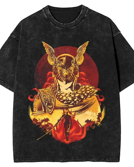 Women Men Malenia Blade of Miquella Washed T Shirt Summer Maidenless Tarnished Classic Simple Harajuku T Shirt New Arrival