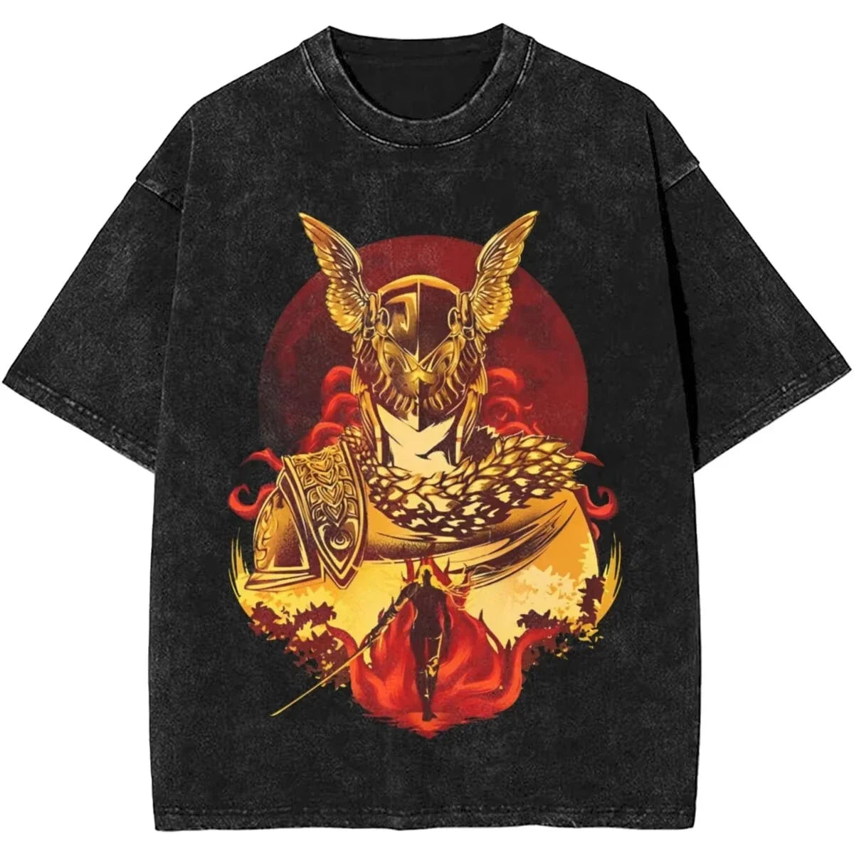 Women Men Malenia Blade of Miquella Washed T Shirt Summer Maidenless Tarnished Classic Simple Harajuku T Shirt New Arrival