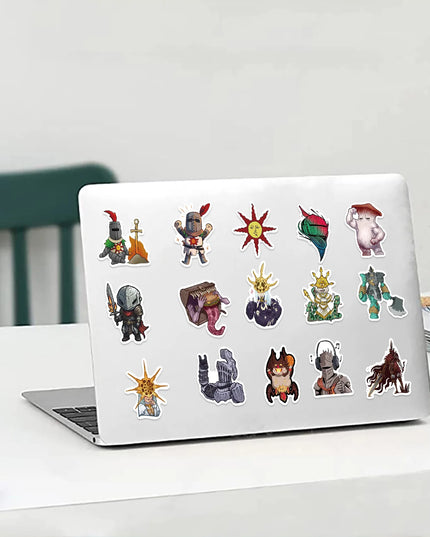 50Pcs Dark Souls Stickers Pack, Cool Game Vinyl Waterproof Decals for Water Bottle,Skateboard,Laptop,Phone,Scrapbooking