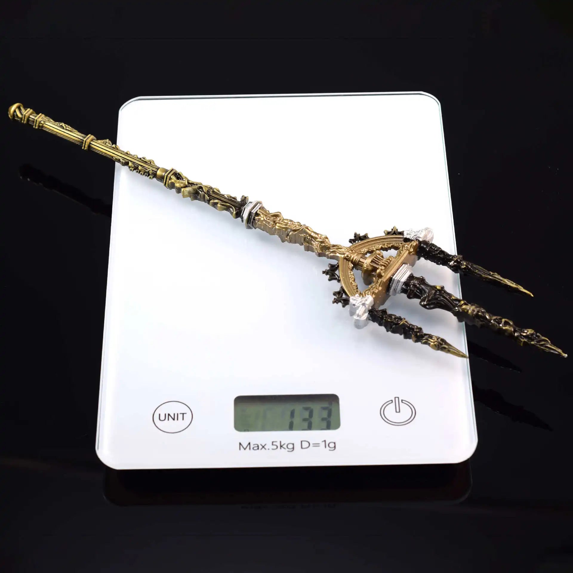 30cm Mohgwyn's Sacred Spear Elden Game Great Spear Samurai Swords Katana Melee Weapon Model Desktop Ornaments Gifts Toys Boys