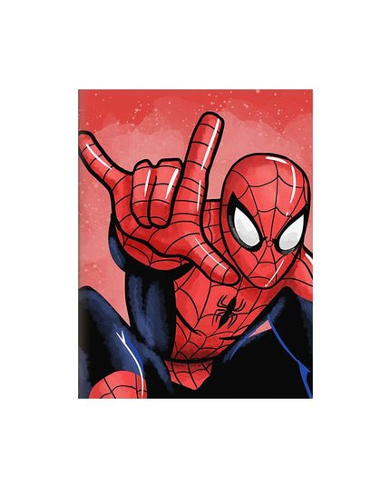 MINISO Poster Marvel Canvas Wall Art Print Mural Spider-Man Iron Man Captain America Cartoon Poster Home Decor Gift for Friends