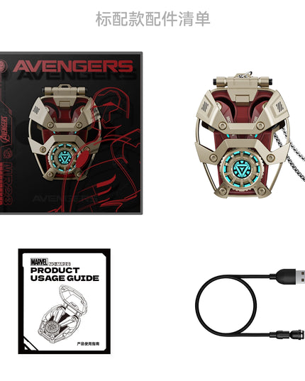 MARVEL Collaboration Bluetooth Headphones ANC Active Noice Cancellation Bluettoth Wireless Earphones Sports Gaming Gift Iron Man