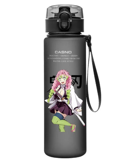 560Ml Demon Slayer Cup Drinking Outdoor Water Bottle Nezuko Tanjirou Children Portable Plastic Large Capacity Cup Christmas Gift