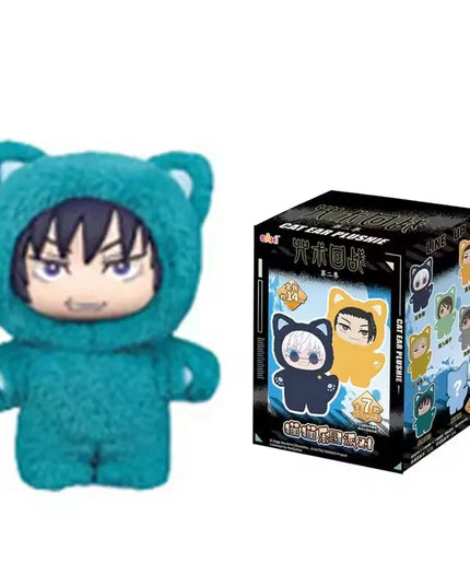 In Stock Genuine Eaki Jujutsu Kaisen Season 2 Cat Park Party Gojo Satoru Blind Box Plush Wrist Bag Pendant Model Collection