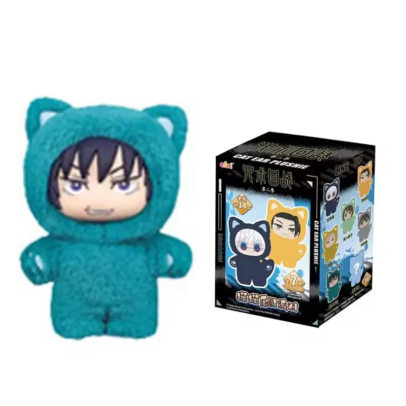 In Stock Genuine Eaki Jujutsu Kaisen Season 2 Cat Park Party Gojo Satoru Blind Box Plush Wrist Bag Pendant Model Collection