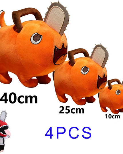 10-40cm Anime Chainsaw Man Dolls Plush Toy Cartoon Pochita Orange Dog Pillow Stuffed Soft  Toy for Kids Birthday Gift