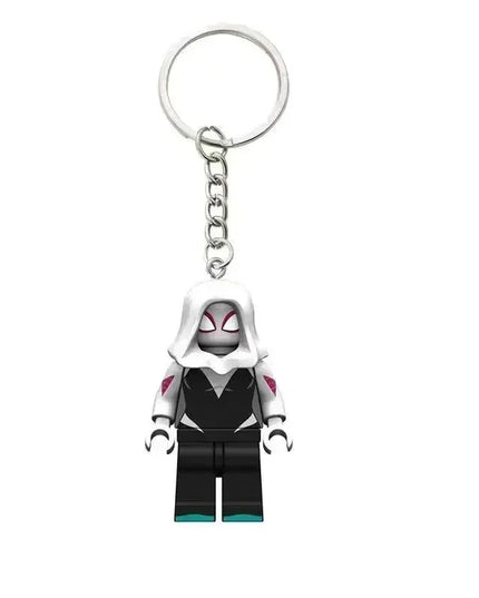 Marvel Spiderman Keychain Gwen Peripheral Movies Student Cartoon Animation Cute School Bag Pendant Children's Toy Ornament Gift