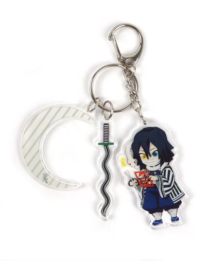 Demon Slayer Anime Character Tokitou Muichirou Uzui Tengen Tanjirou Acrylic Keychain Pendant Accessories