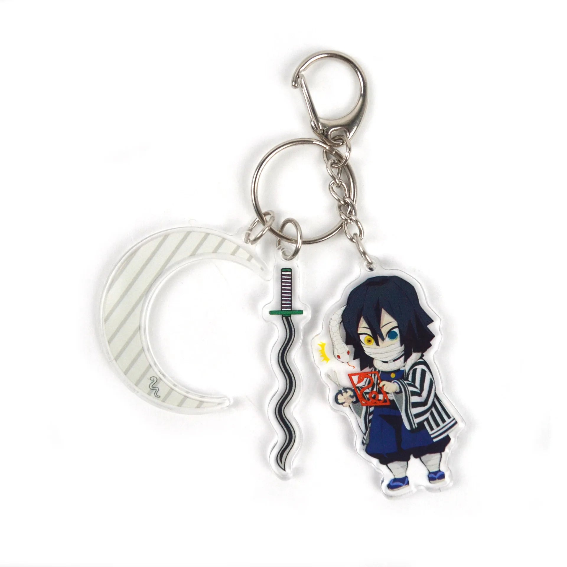 Demon Slayer Anime Character Tokitou Muichirou Uzui Tengen Tanjirou Acrylic Keychain Pendant Accessories