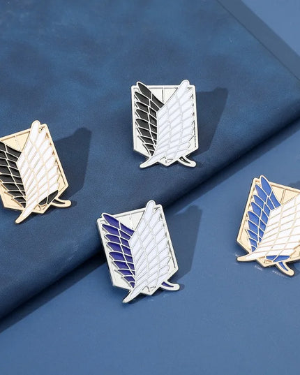Anime Peripheral Jewelry Shirt Bag Popular Accessories Pins ZXMJ Attack on Titan Same Style Brooch Wings of Freedom Logo Badge