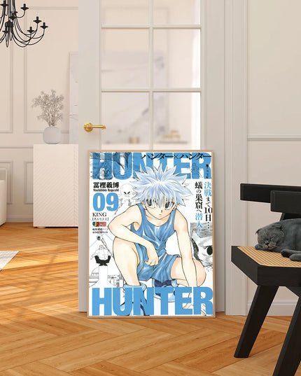 Anime Hunter X Hunter Classic Movie Posters Fancy Wall Sticker for Living Room Bar Decoration Room Wall Decor